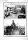 Old 1916 Ship Blockade Runner Navy Guns Ammunition Wreck Africa Photo 20th
