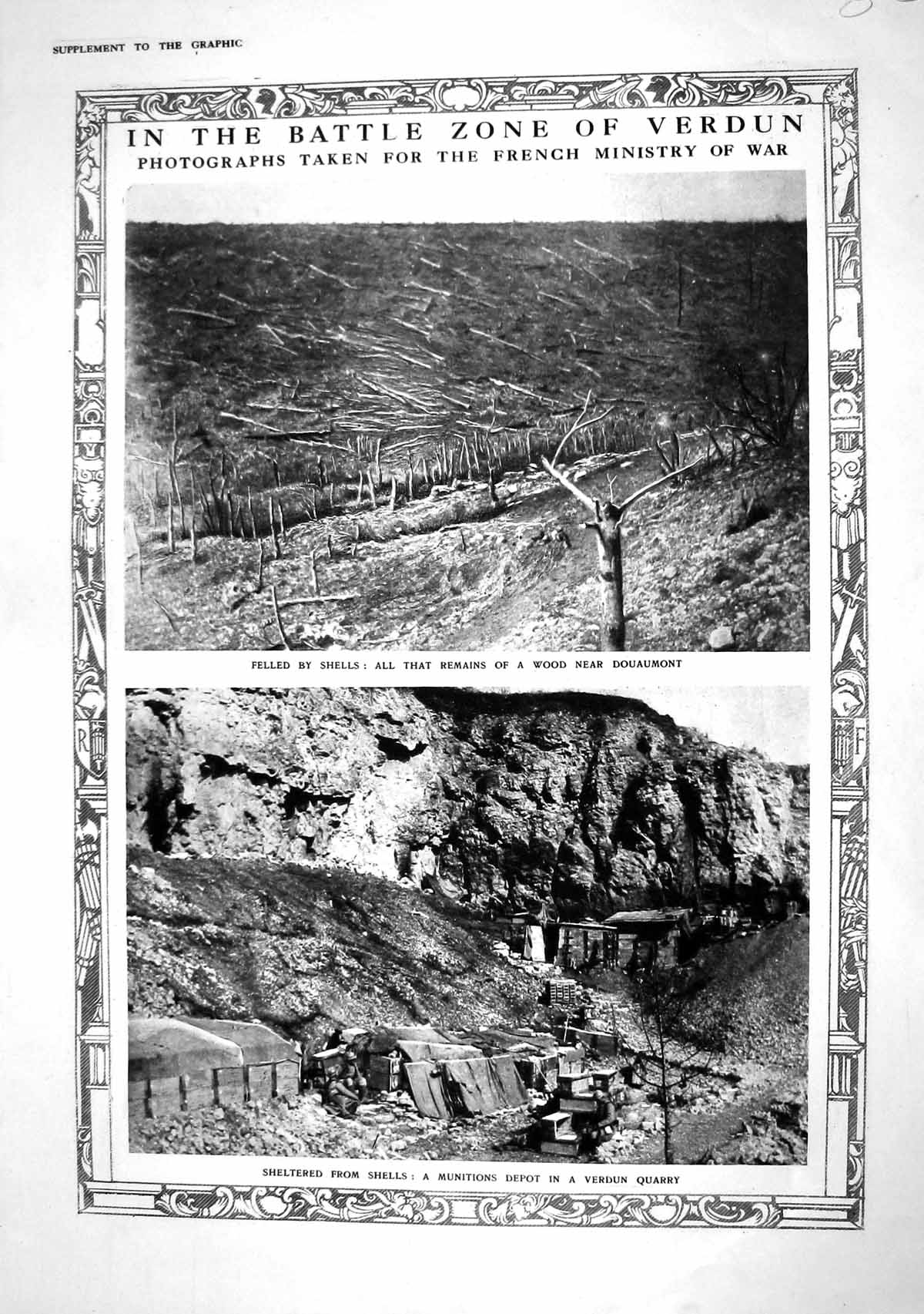 Old 1916 War Battle Verdun Munitions Depot Quarry France Church Mortu 20th