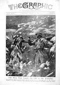 Old Print 1917 Father Son France War Trench Siers Greece Map Scots Guard 20th