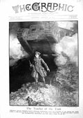 Old Print 1917 Captain Frederick Elliott Hotblack War Loan Tank Map Norway 20th