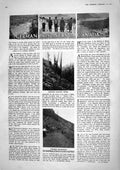 Old Print 1917 German Prisoner War Canada Otter Camp France Dug-Out Sier 20th