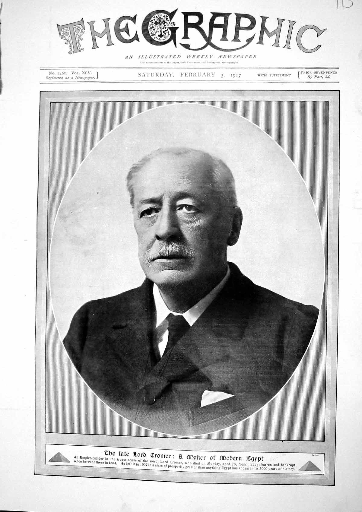 Old 1917 Lord Cromer Maker Modern Egypt Walter Long Hoskins War Ship 20th