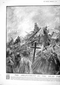 Antique Old Print 1917 War Graves President Wilson France Thiriat Reign Law