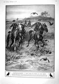 Old Print 1917 Partridge Chasing France War Siers Kite Balloon Germany J 20th