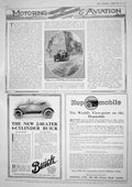 Old Vintage Print 1917 Private Henderson Napier Motor Car Buick Whiting 20th