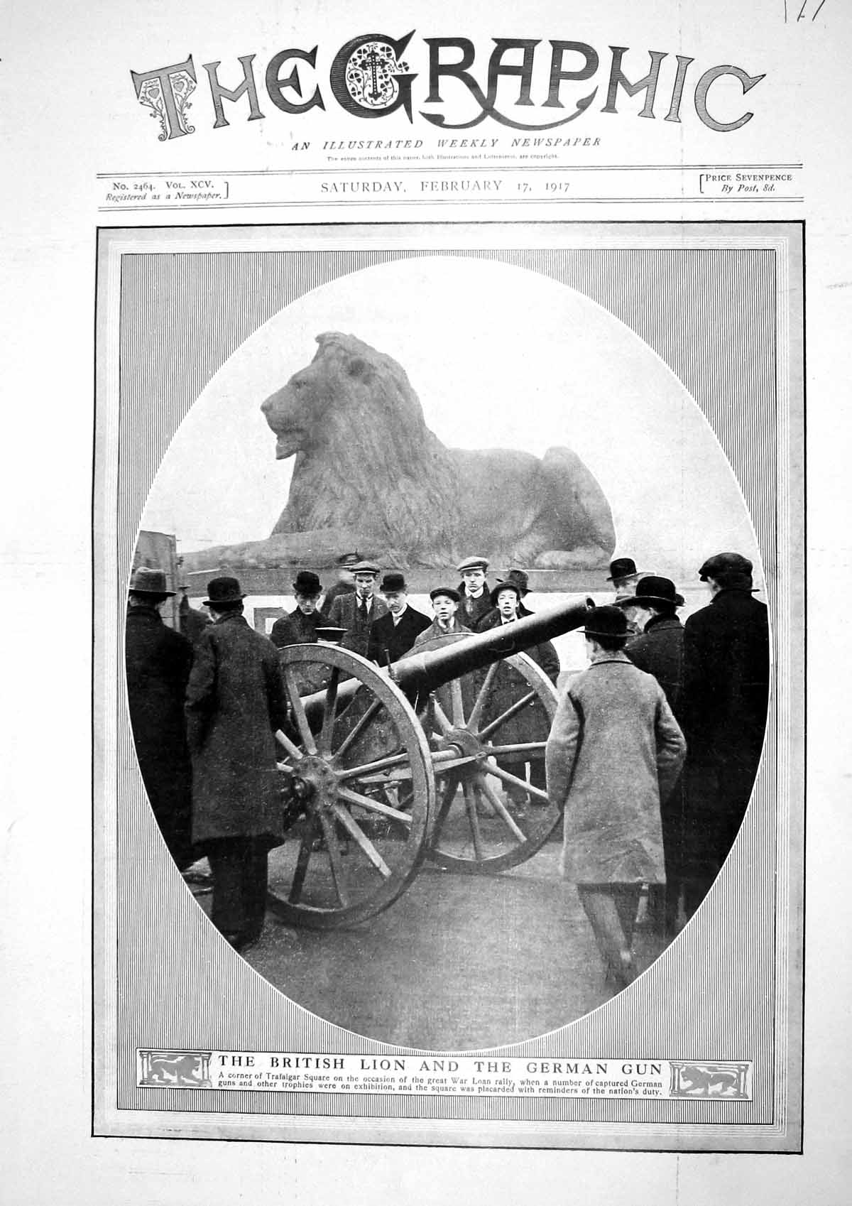 Old 1917 British Lion Trafalgar German Gun War Duke Norfolk Fitzalan- 20th