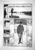 Old Print 1917 Captain Prince Wales France War Siers Gibraltar Alameda M 20th