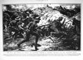 Old Print 1917 War Scene Advance Western Front Siers Trench Smoke Bombs 20th