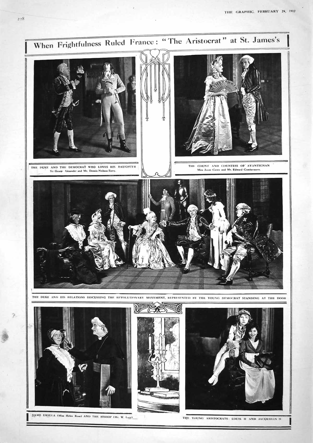 Old 1917 James'S Theatre Rous Lugg Carey Combermere Hospital France P 20th