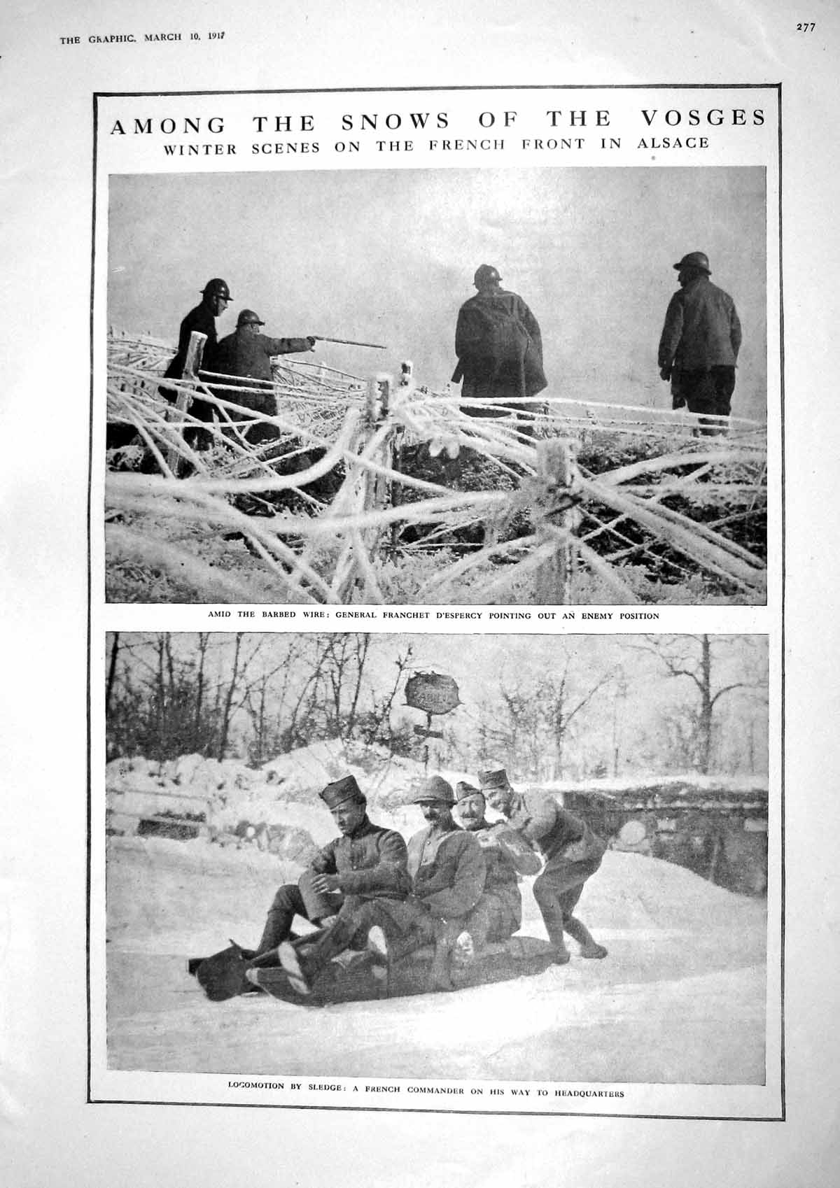 Old 1917 War General Franchet D'Espercy Alsace Boche Bernstorf Zimmer 20th