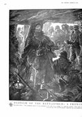 Old Print 1917 War Flotsam Battlefield French Red Cross Dug-Out Siers Th 20th