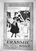 Old Print 1917 Erasmic Dainty Soap Perfumers Queen'S Theatre Double Event 20th