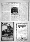 Old 1917 Harley Suffragist Napier Motor Car Crossley Osram Lamps Hamm 20th