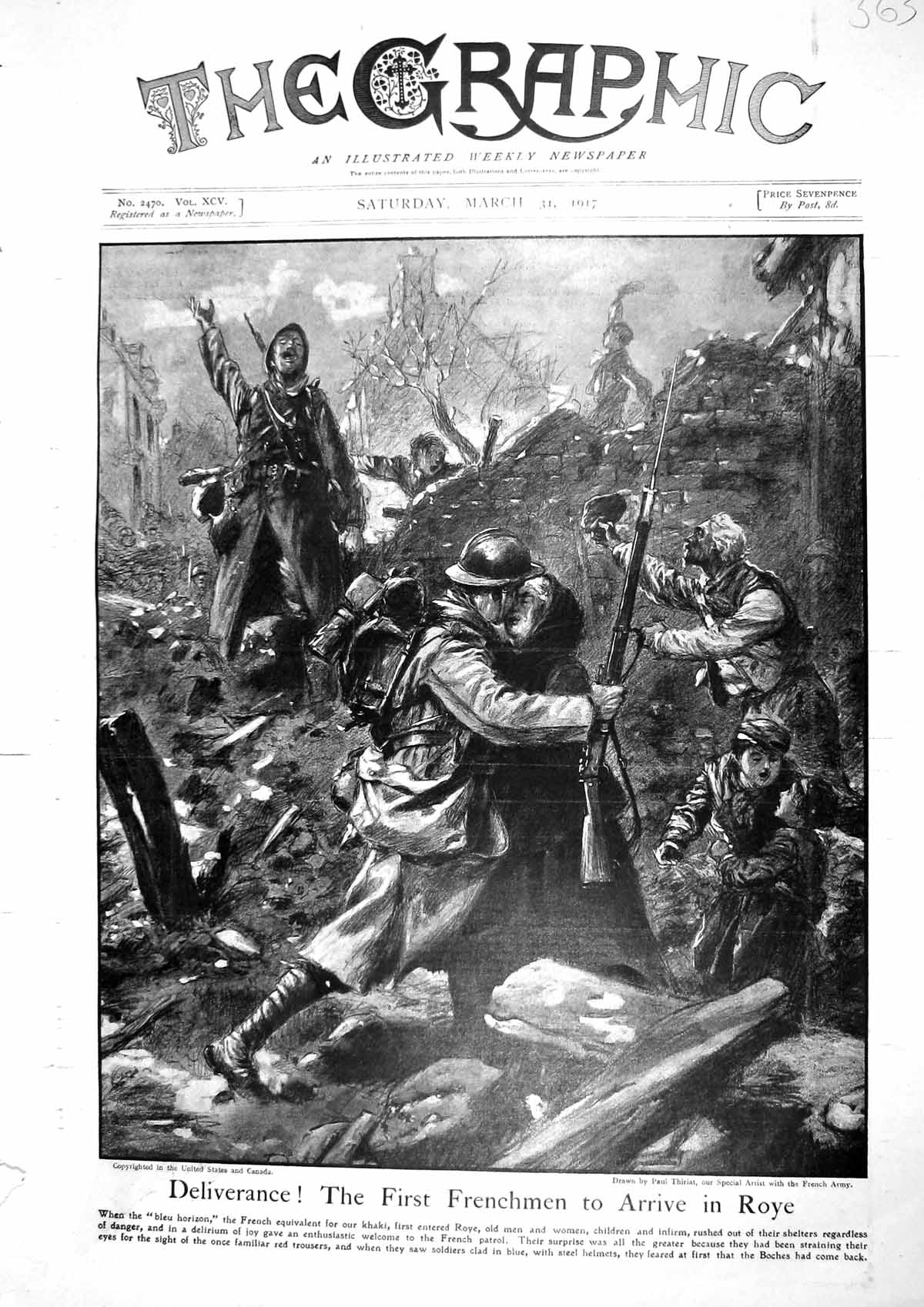 Old Print 1917 French Siers War Roye Women Children Hospital Ship Asturi 20th
