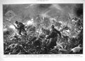 Old 1917 War French Troops Charging Through Snowstorm Maison Champagn 20th