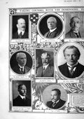 Old 1917 War Conference Massey George Hughes Sinha Smuts Morris Long 20th