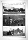 Original Old Vintage Print 1917 War Siers America Sheepshead Nicholas Tsar 20th