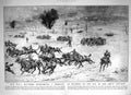 Antique Print 1917 War Siers Reinforcing Barrage R.H.A. Horses German Army