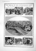 Old Vintage Print 1917 Boche Machine Gun Hindenburg War Lednicki Poland 20th