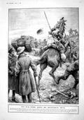 Original Old Vintage Print 1917 War Horse Tank Somme Jeanne D'Arc Rheims Louvre