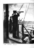 Old 1917 War Ships Sailors Navy Telescope Empire'S Shield Photograph 20th