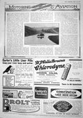 Original Old Vintage Print 1917 Wolseley Motor Car Fording Carters Chlorodyne