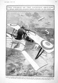 Original Old Vintage Print 1917 British Aeroplane German Army War Airsh 20th