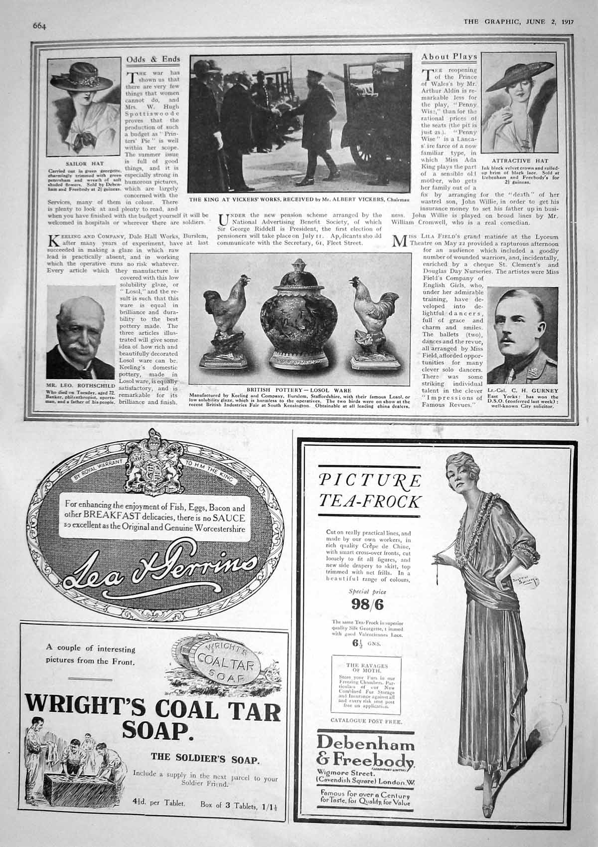 Old 1917 British Pottery Losol Ware Gurney Rothschild Debenham Tar Pe 20th