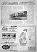 Original Old Vintage Print 1917 Napier Lorry Rail Tractor War Bensons Marshall