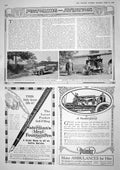 Old Vintage Print 1917 War Wolseley Motor Car Rose Sunbeam Pittapur Pen 20th