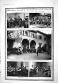 Original Old Vintage Print 1917 Italy Training Disabled Siers War Scots Gaza