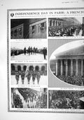 Old 1917 Independence Day Paris Lafayette Tomb Pershing Napoleon Pain 20th