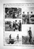 Old 1917 King Albert Prince Wales War Messines Battle Field Wytschaet 20th