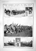 Old 1917 Portugal Red Cross War Tamagnini Bayonet Drill Horses Tankle 20th