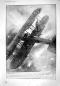 Old Print 1917 War Aeroplane Pilot Walking Strut French Siers Battle Cra 20th
