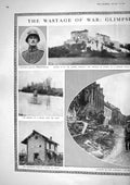 Old 1917 War Chateau Courcy Railway Station Vailly Aisne River Boche 20th
