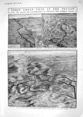 Old 1917 War Teuton Map Langemarck Verdun France Flanders Tank Howitz 20th