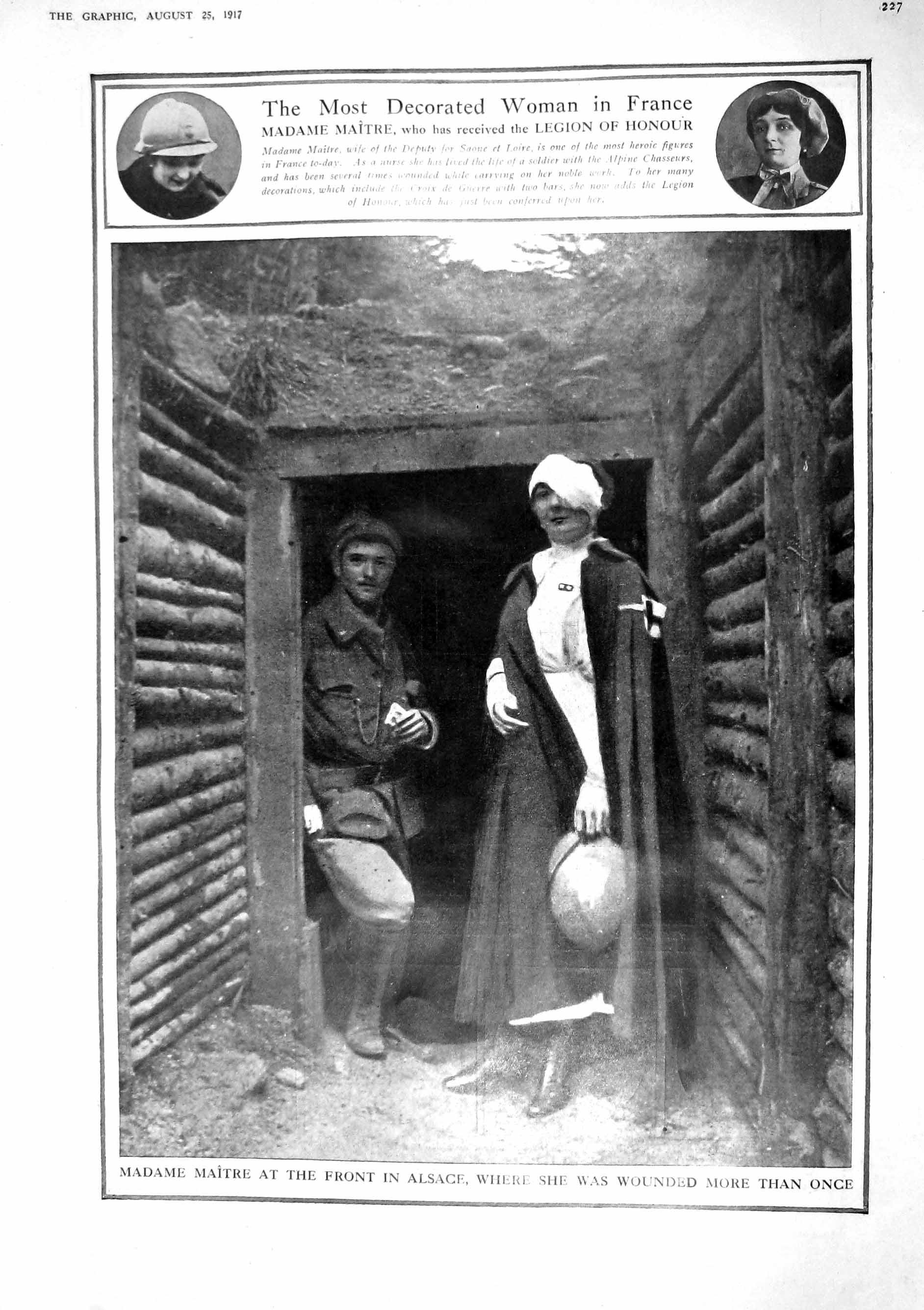 Old 1917 Madame Maitre Alsace War Haque Natesan Tilak Malaviya Pantal 20th