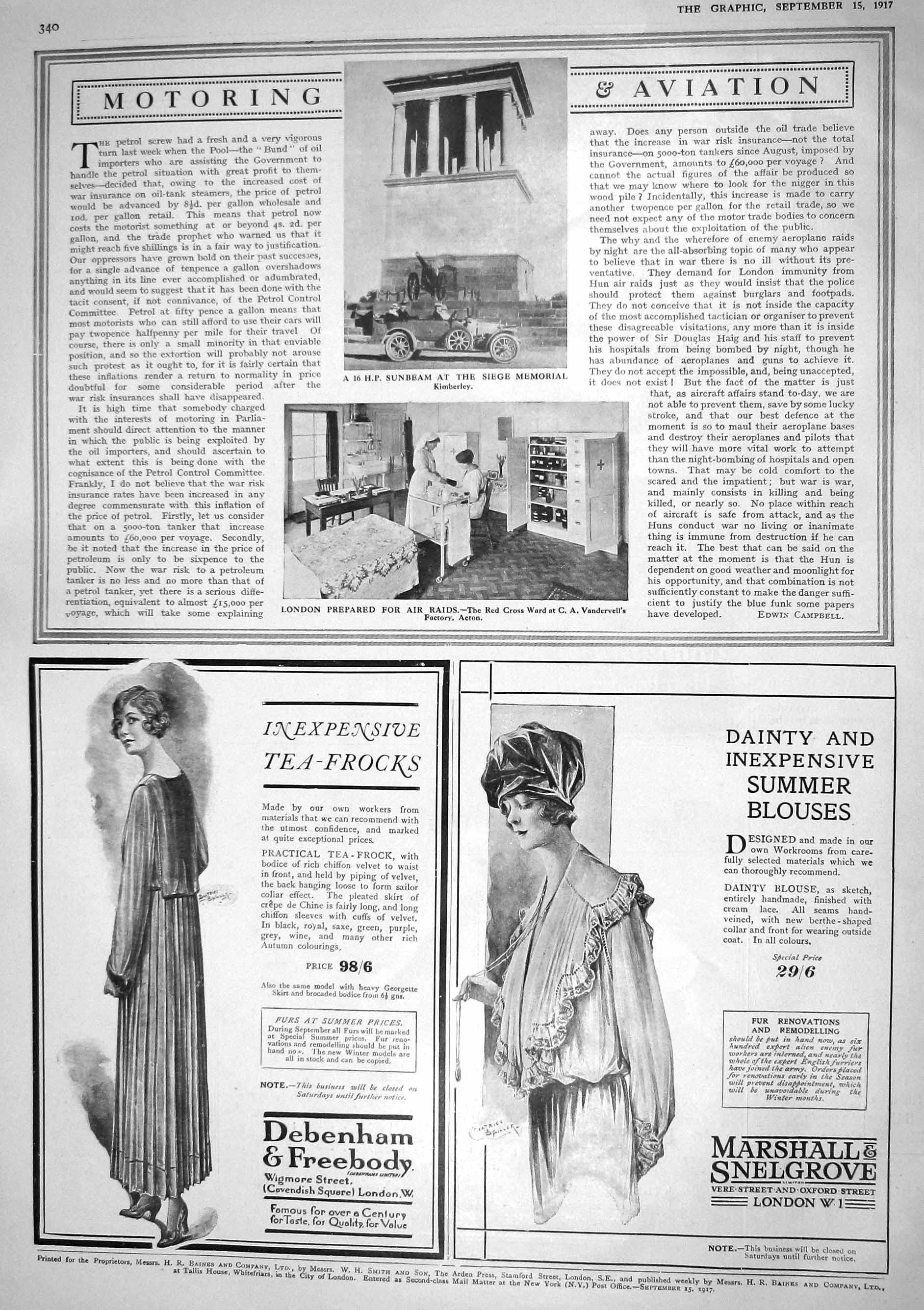 Old 1917 Sunbeam Motor Car Siege Memorial Red Cross Vandervell Factor 20th