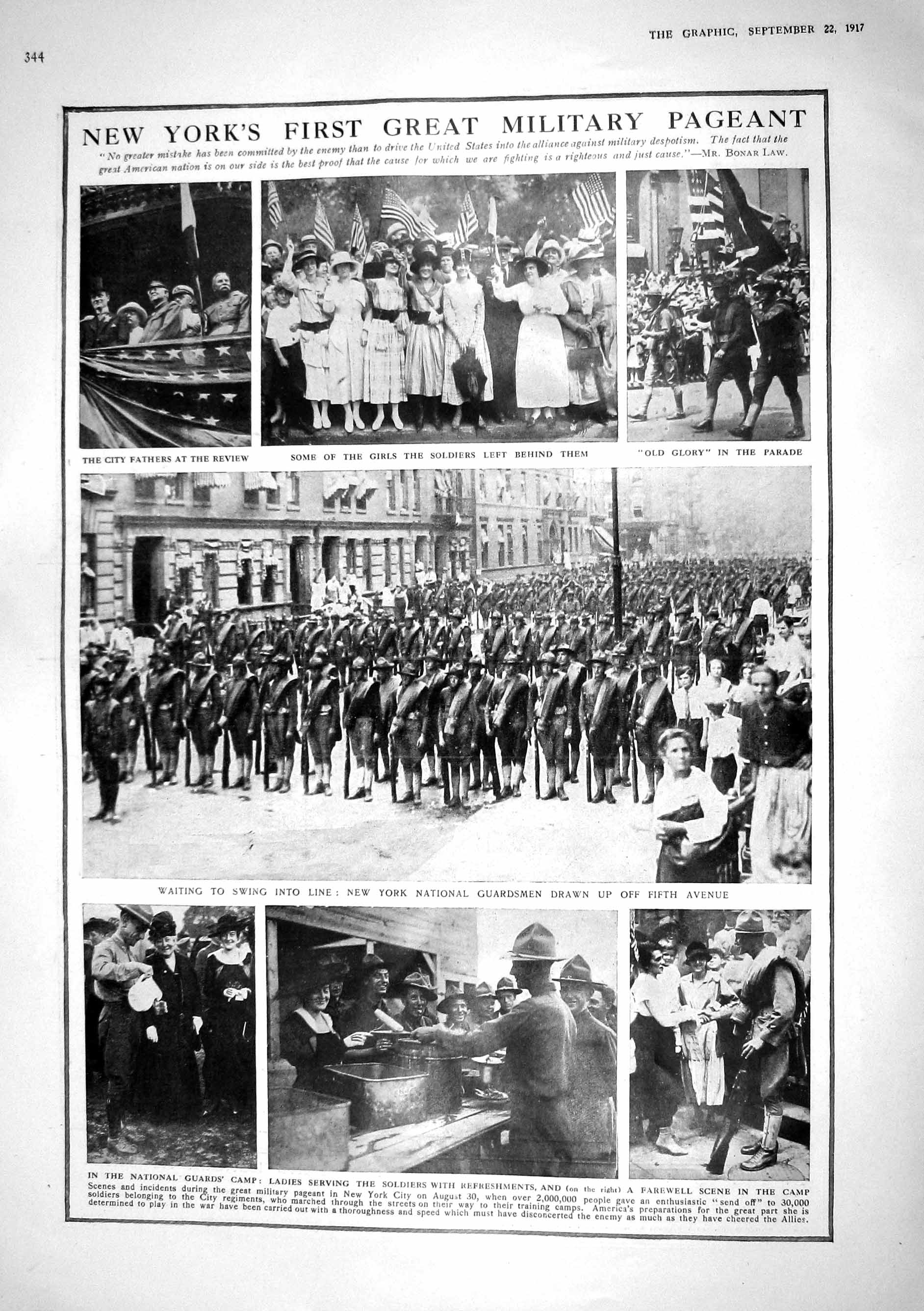 Old 1917 New York Military Pageant National Guards War Map Sweden Ger 20th