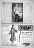 Old 1917 King Spain Advertisement Swan Pen Burberry Seegerol Hair Tin 20th