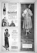 Antique Old Print 1917 Fur Store Springwell Table Water Marshall Snelgrove 20th