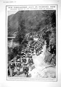 Old Print 1917 Japanese Siers War Kaiser Germany Panegyric Drawing Grave 20th