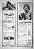Antique Old Print 1917 Tatcho Hair Grower Formamint Throat Tablet Mackworth
