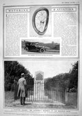 Old 1917 Cycle Tyre Napier Saloon Car Pandaulette Vanderbilt Memorial 20th