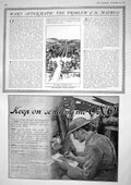 Old Print 1917 War Siers City Maswon Oxo Advertisement Tootal Cotton Fab 20th