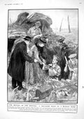 Old Print 1917 French Farmers Ruined Homes War Siers Labour Battalion Ed 20th