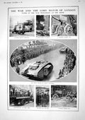 Old 1917 War Mayor London German Aeroplane Tanks Turkish Gun Alberta 20th