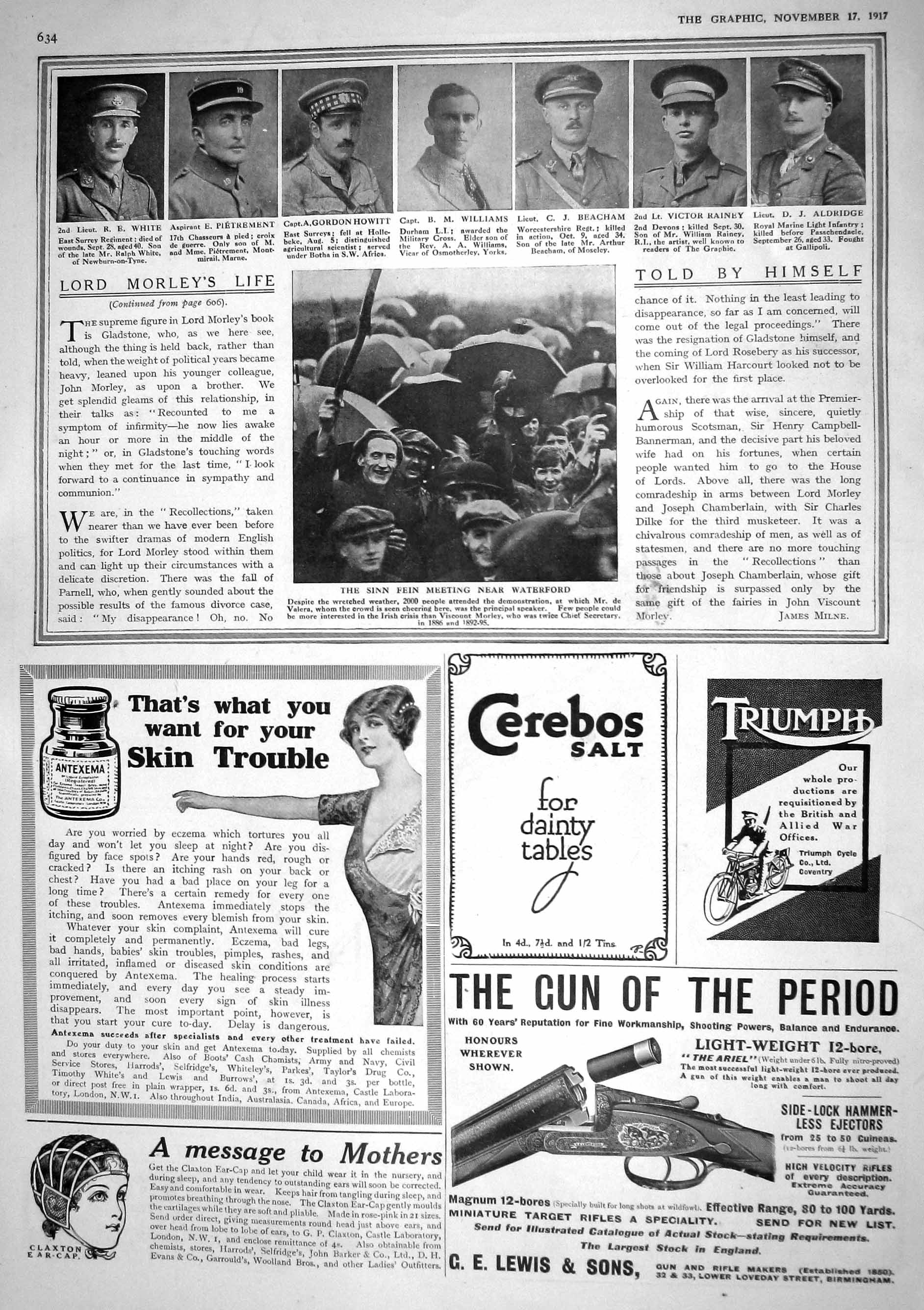 Old 1917 White Pietrement Howitt Williams Beacham Rainey Aldridge Sin 20th