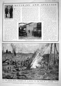 Old Print 1917 King Corporal Jarvis Napier Works Aeroplane Menin Siers W 20th